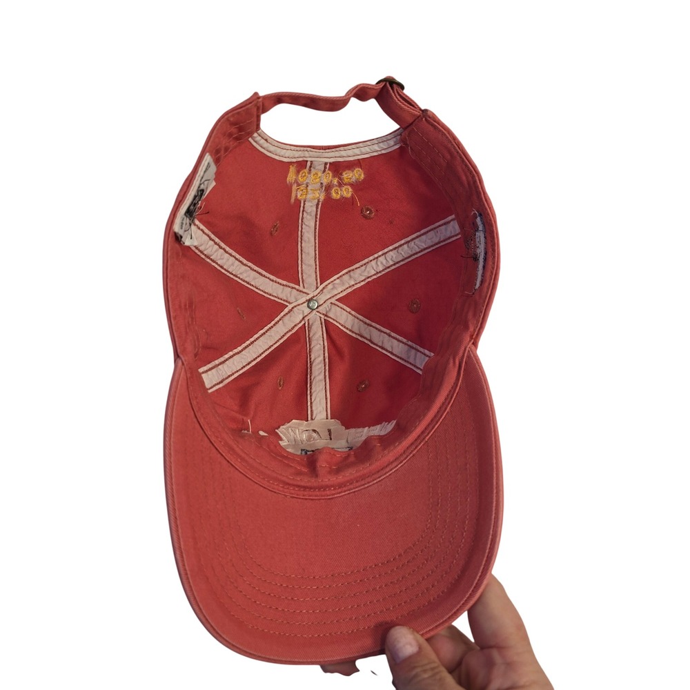 Sweet Lowland Tybee Island GA Nautical Baseball Cap Hat Red Embroidered Boat - Picture 11 of 11